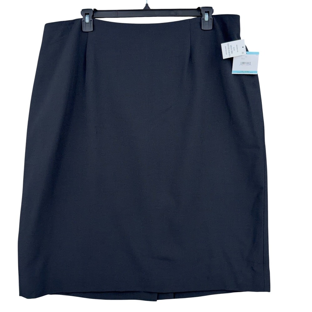 Kasper Pencil Skirt Women 20W Polyester Elastane Black